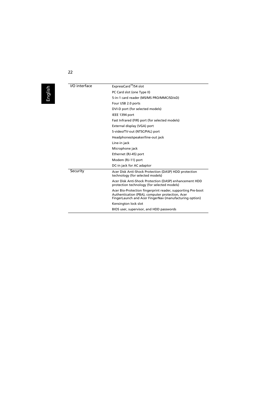 Acer Extensa 5220 User Manual | Page 40 / 98