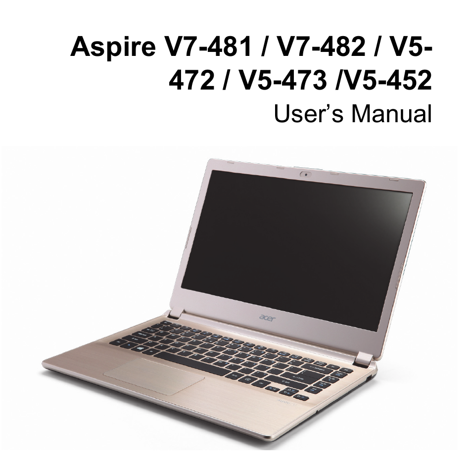 Acer Aspire V5-472P User Manual | 108 pages