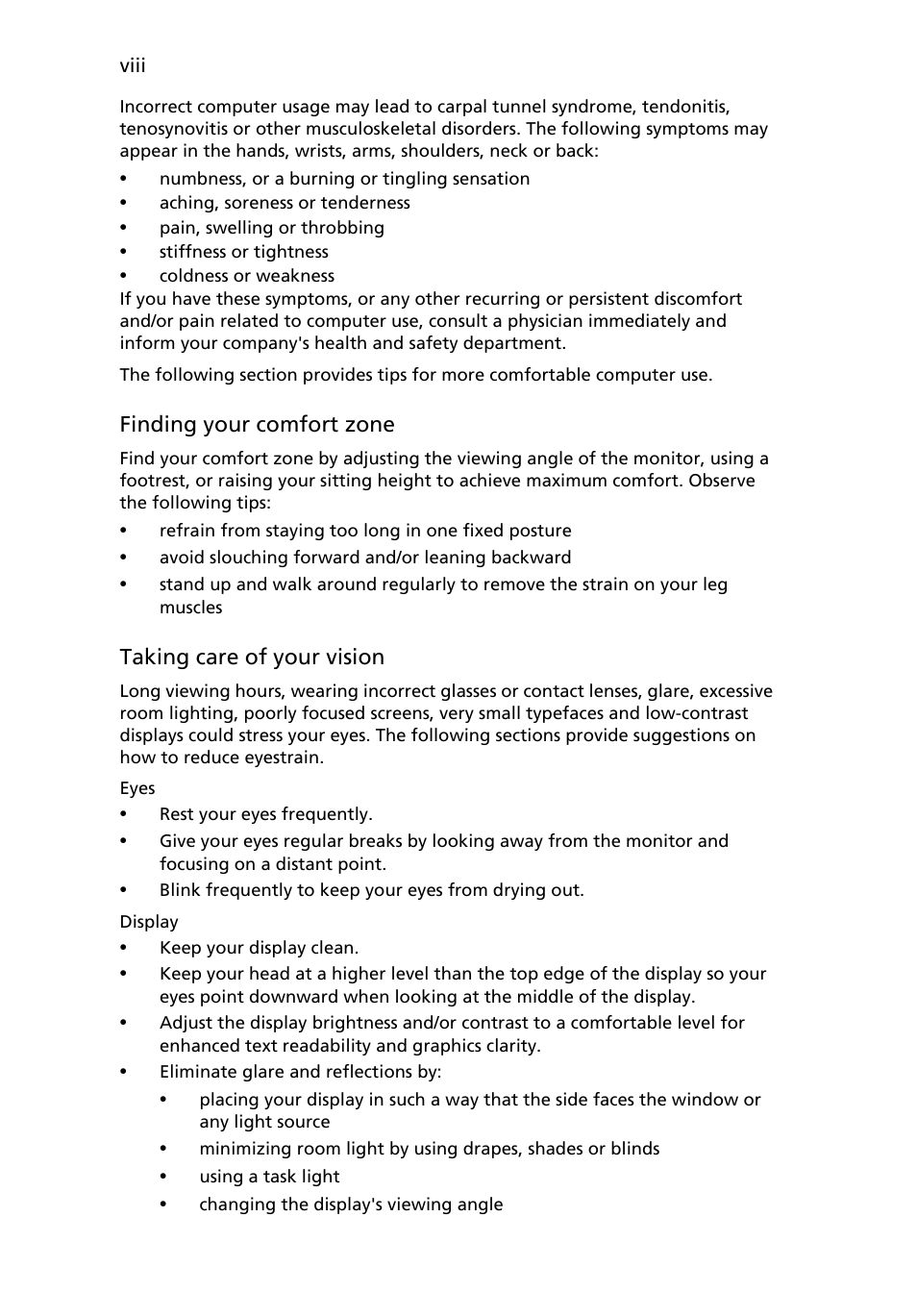Acer H213H User Manual | Page 8 / 27