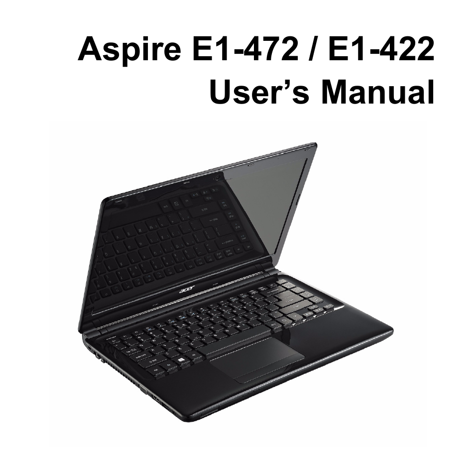 Acer Aspire E1-472PG User Manual | 103 pages