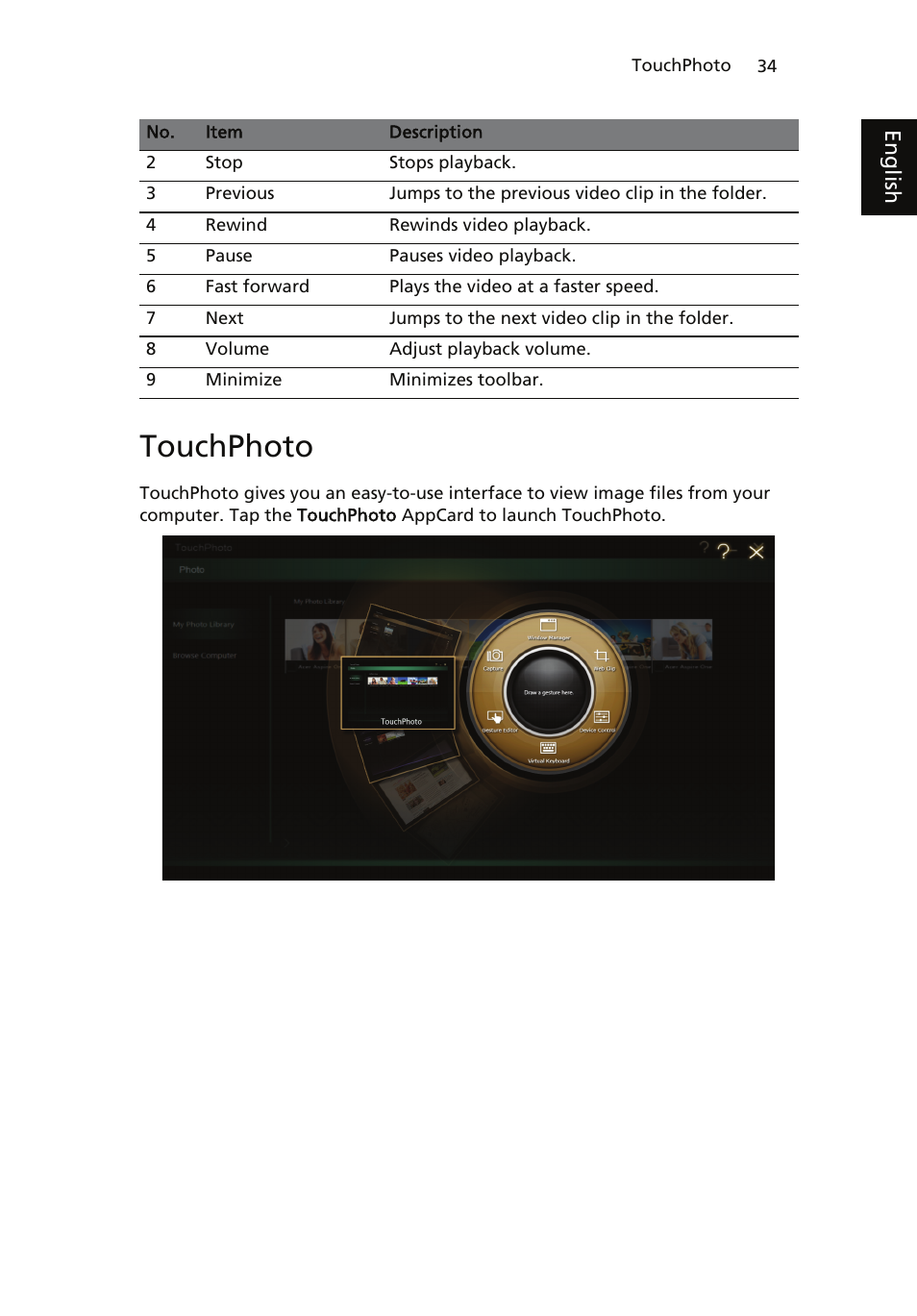 Touchphoto | Acer ICONIA User Manual | Page 52 / 110