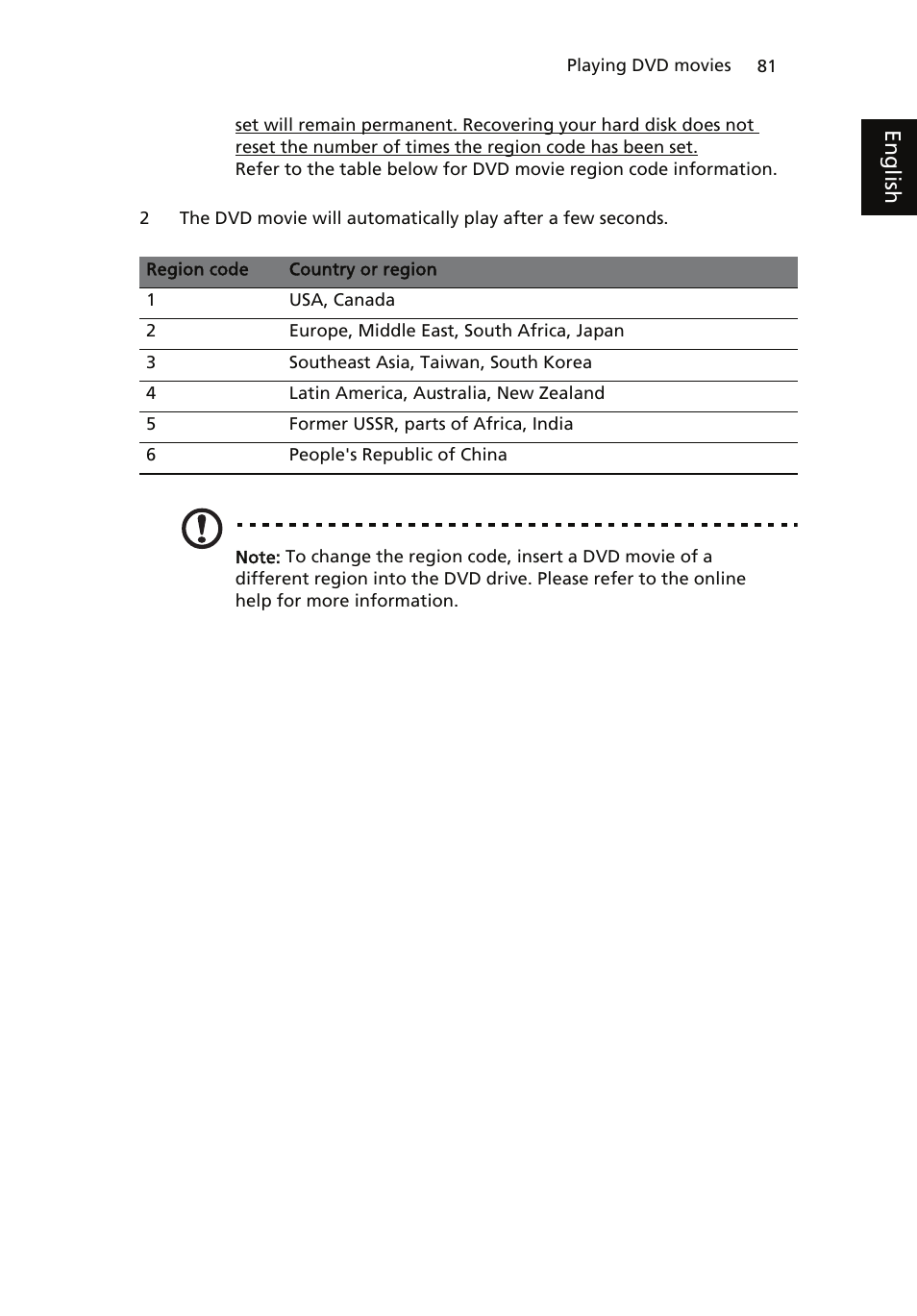 Eng lis h | Acer ICONIA User Manual | Page 99 / 110