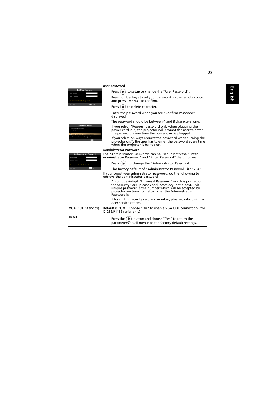 Acer P1163 User Manual | Page 33 / 57
