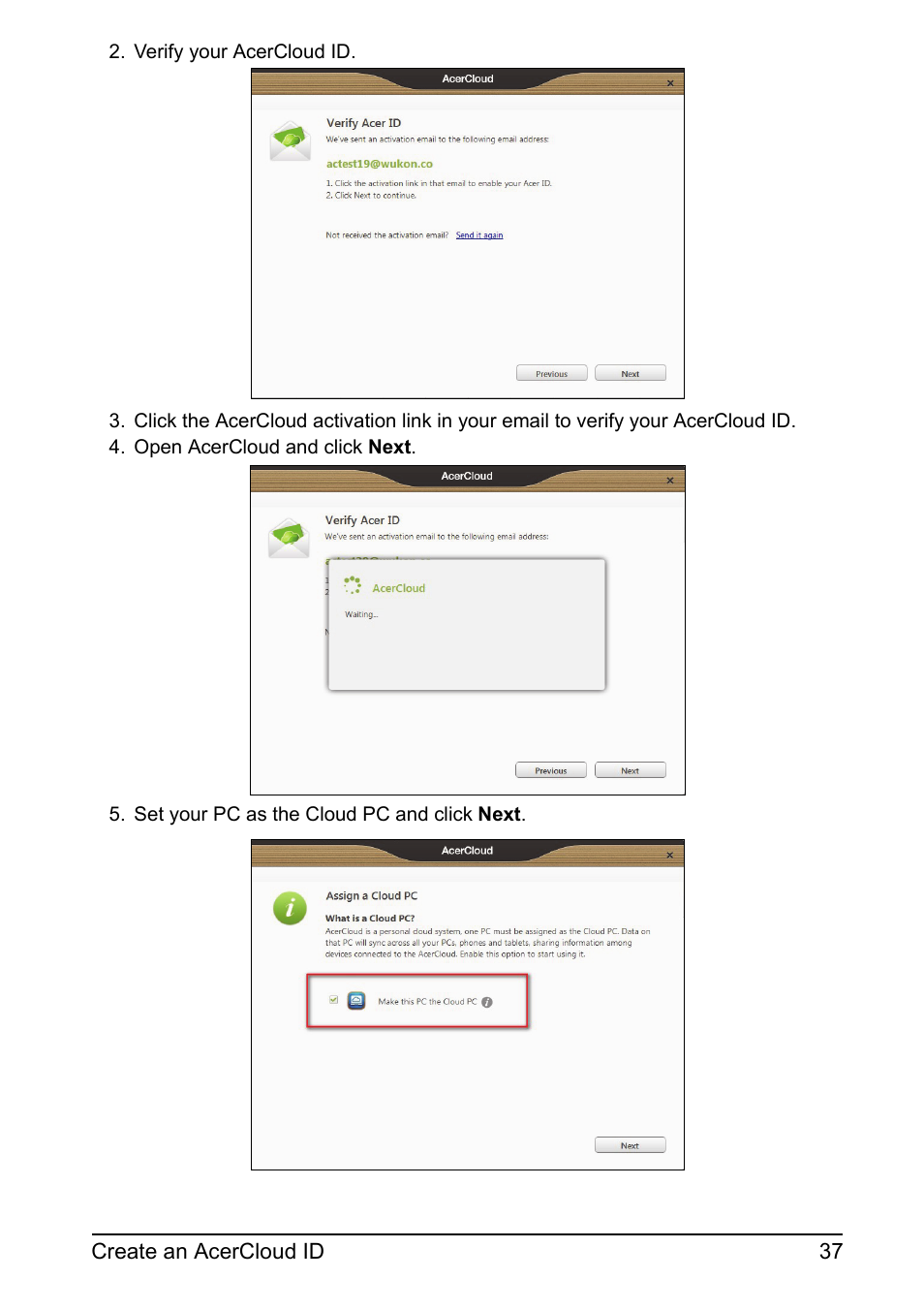 Acer DA220HQL User Manual | Page 37 / 61