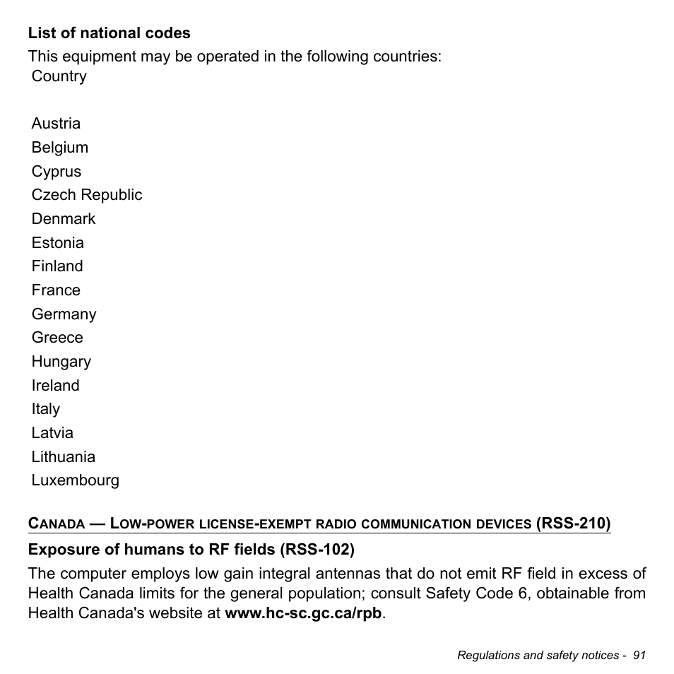 Acer TravelMate X313-M User Manual | Page 91 / 92