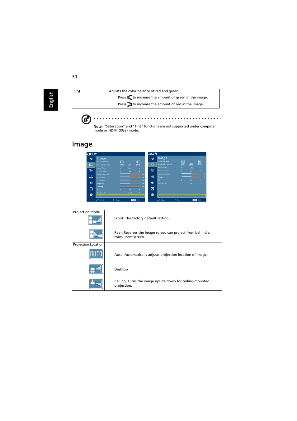 Image | Acer P1200 User Manual | Page 40 / 75