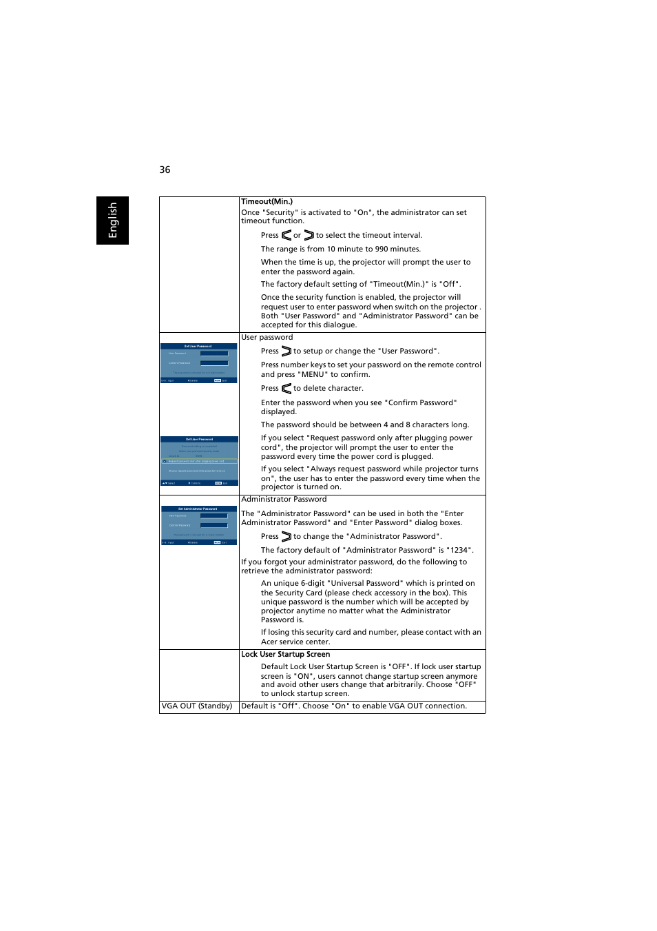 Acer P1200 User Manual | Page 46 / 75