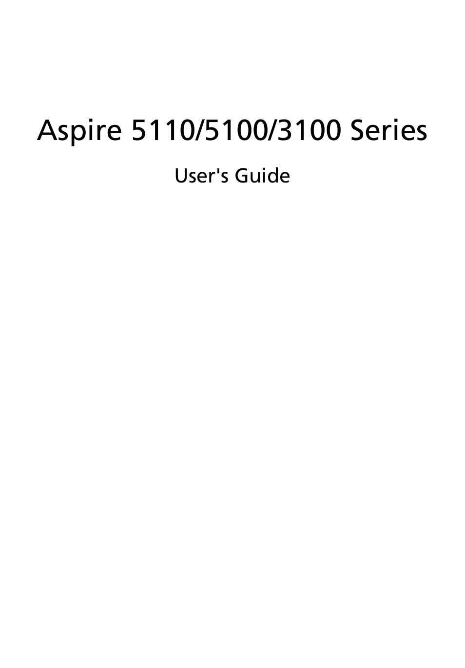 Acer Aspire 5100 User Manual | 107 pages