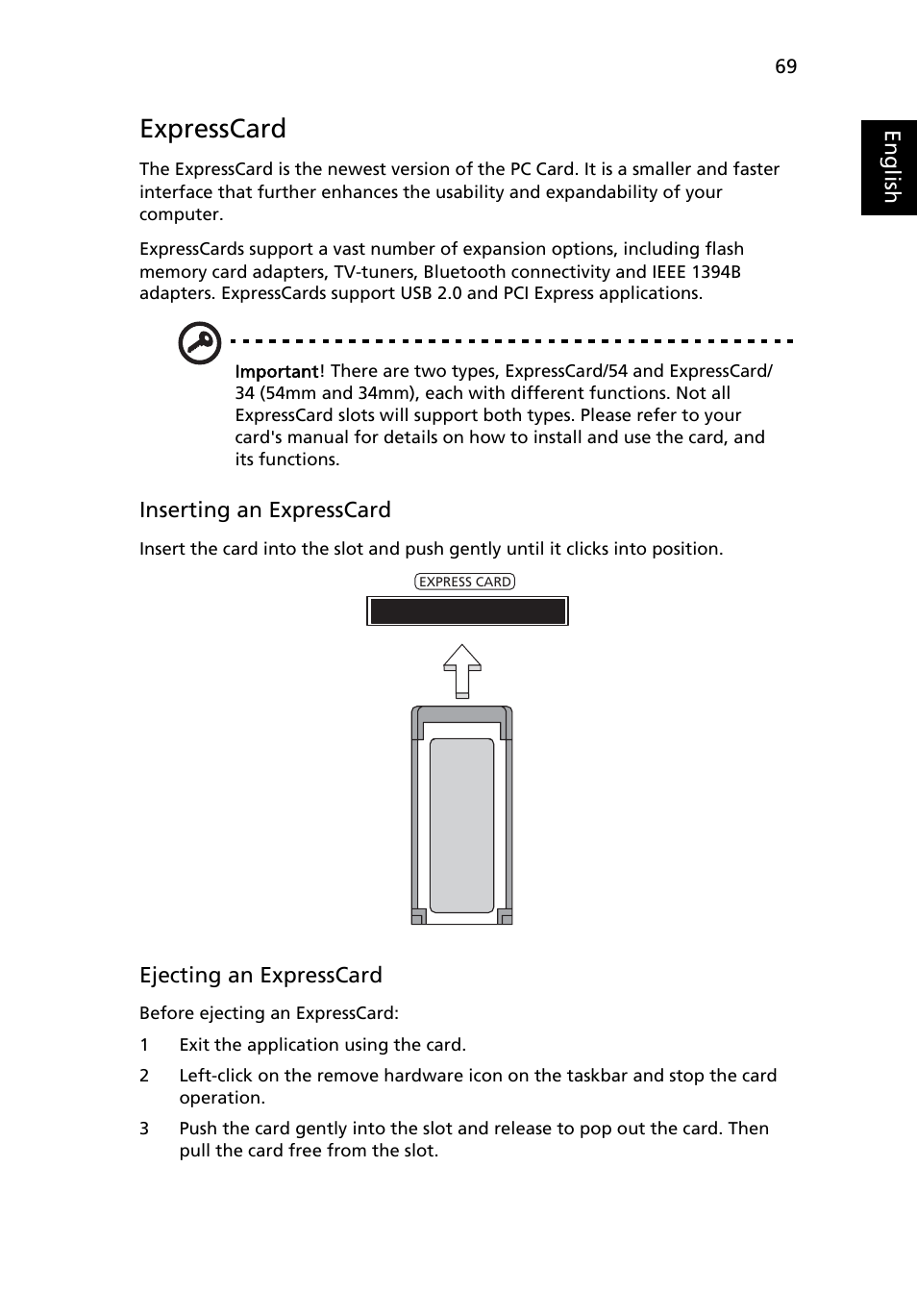 Expresscard | Acer Aspire 5100 User Manual | Page 83 / 107