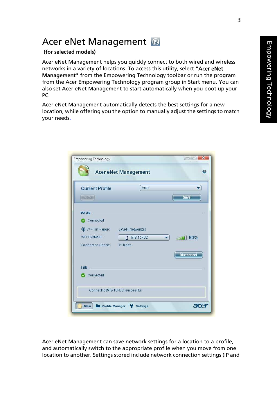 Acer enet management (for selected models), Acer enet management | Acer Aspire 5580 User Manual | Page 23 / 126