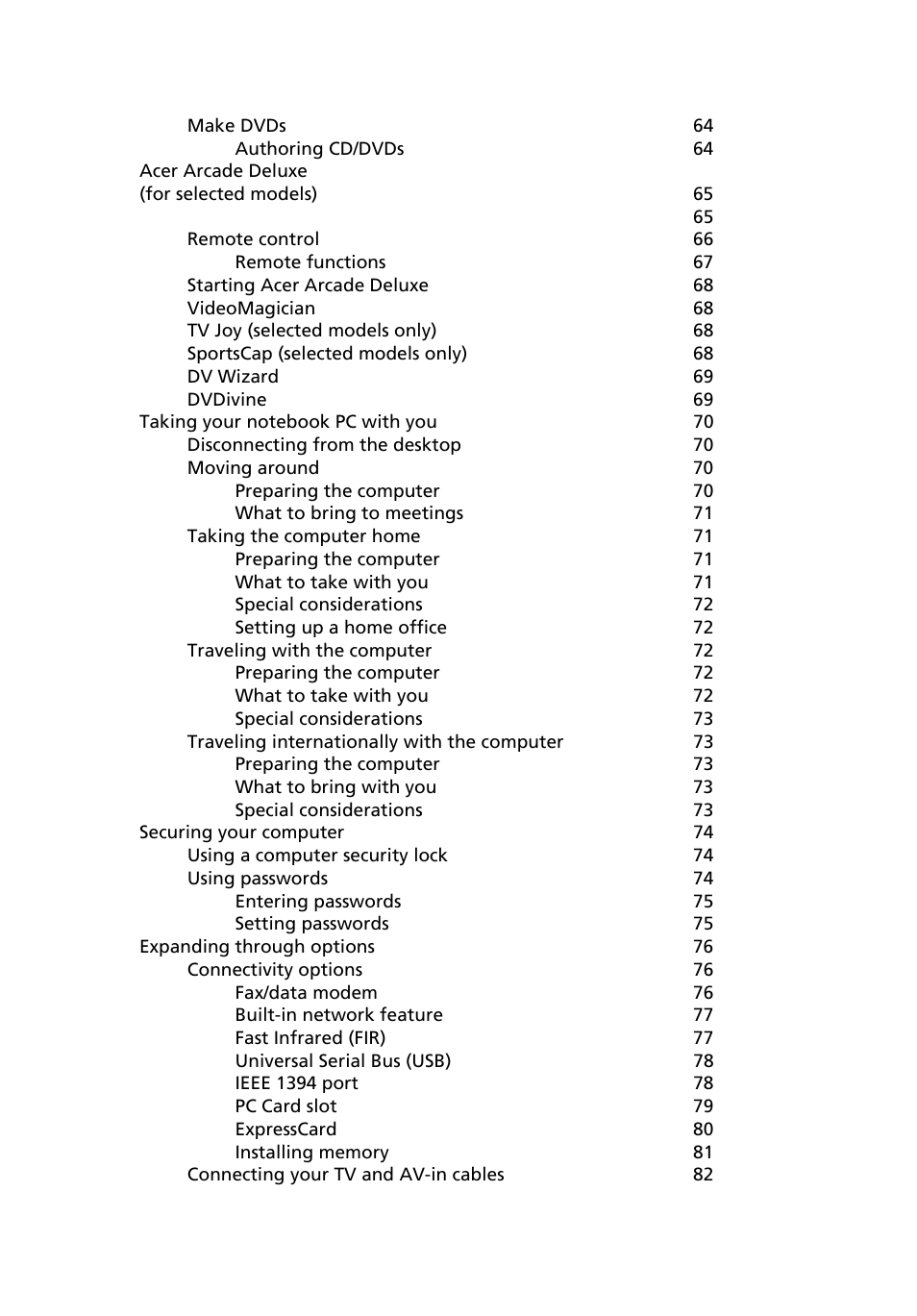 Acer Extensa 5510 User Manual | Page 17 / 123