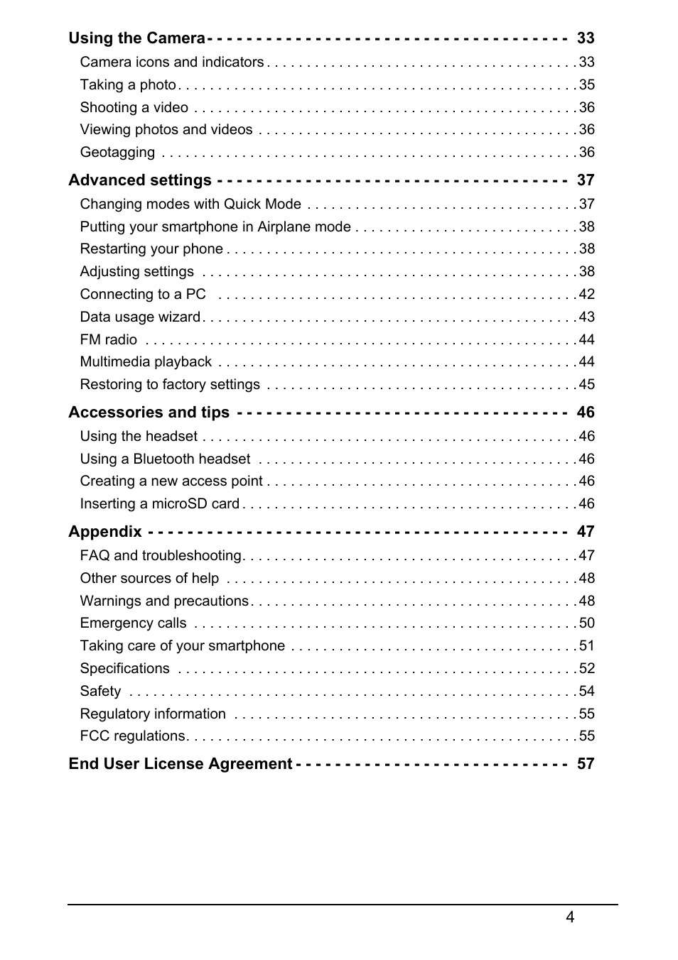 Acer E380 User Manual | Page 4 / 58