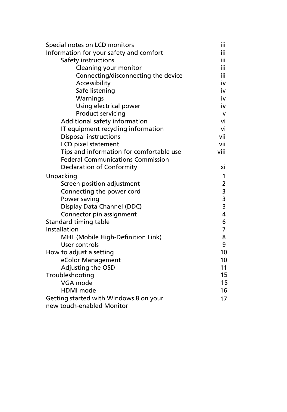 Acer FT240HQL User Manual | Page 12 / 30