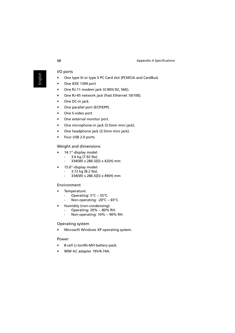 Acer Aspire 1350 User Manual | Page 78 / 93