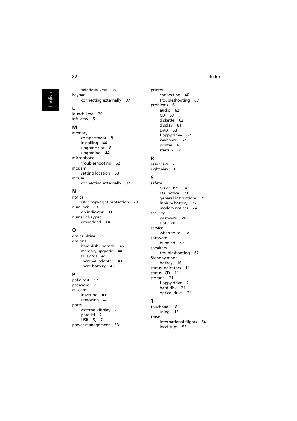 Acer Aspire 1350 User Manual | Page 92 / 93