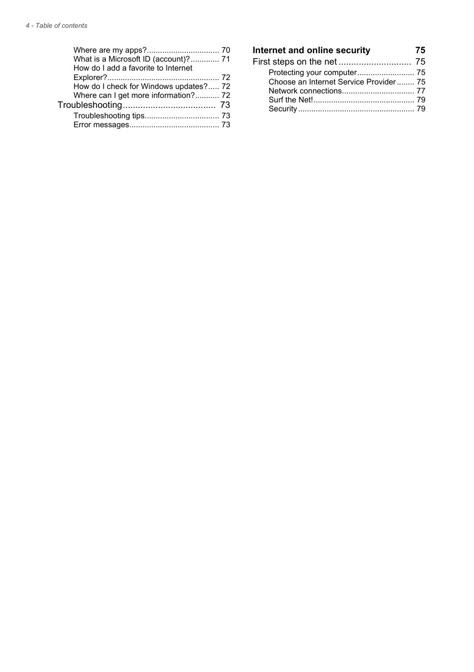 Acer Aspire V5-122P User Manual | Page 4 / 85