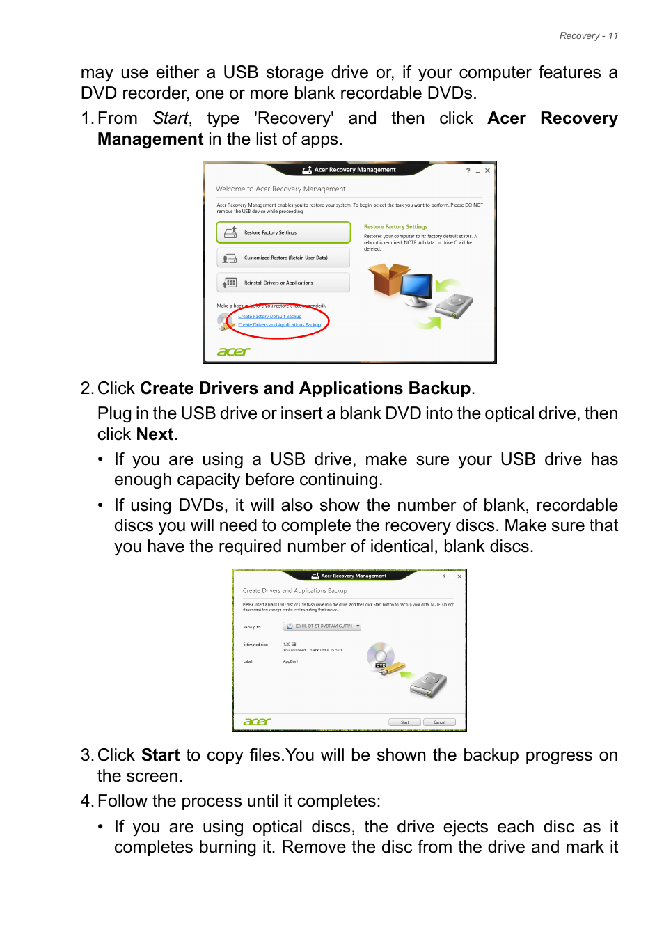 Acer Aspire ZC-105 User Manual | Page 11 / 63