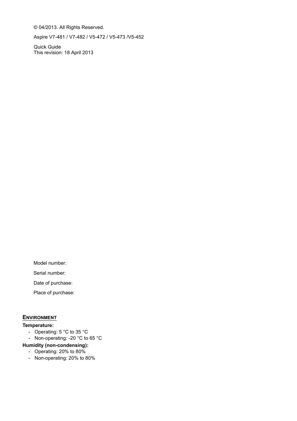 Acer Aspire V7-481PG User Manual | Page 2 / 10