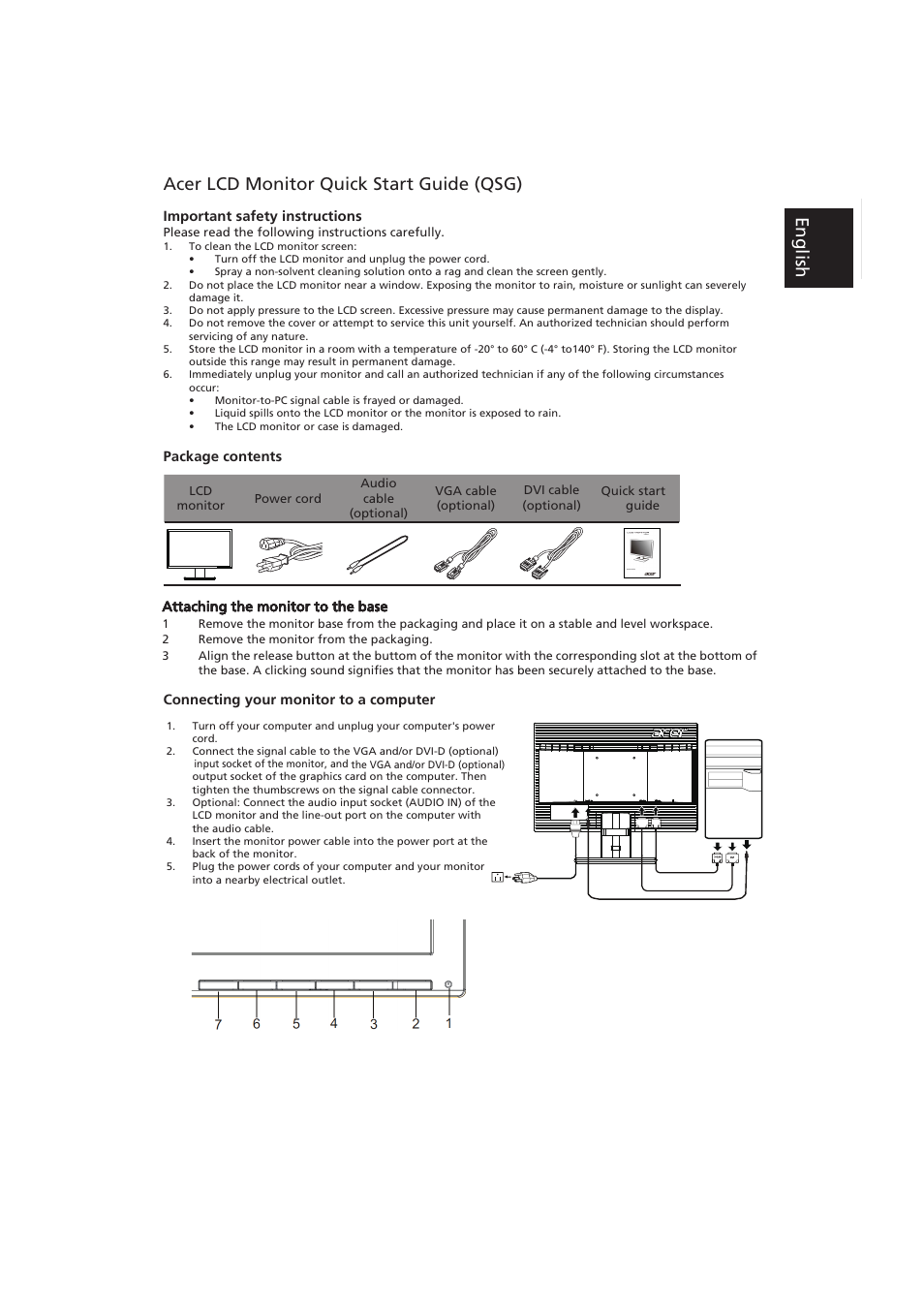 Acer P199WL User Manual | 7 pages