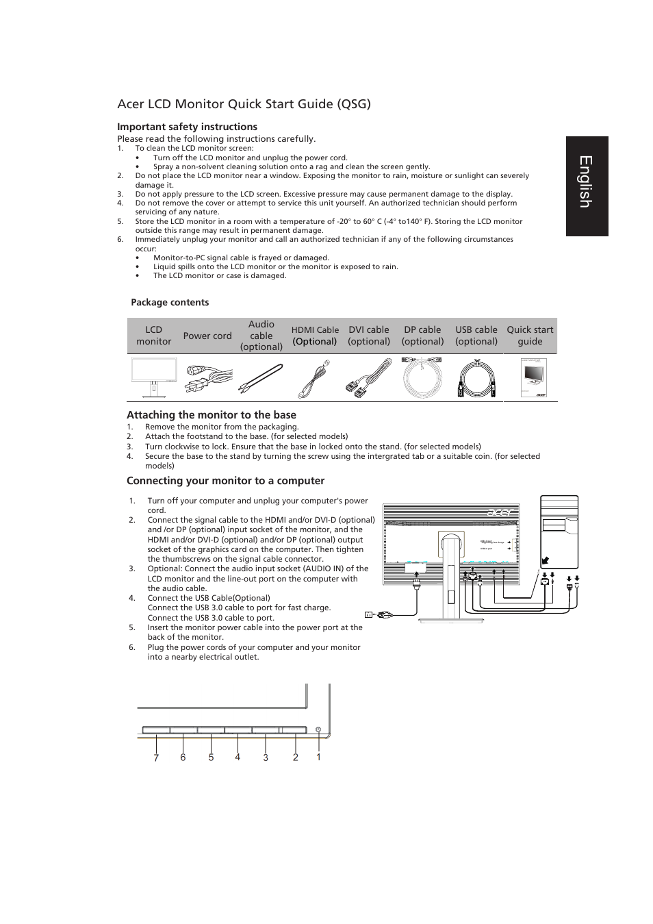 Acer B276HUL User Manual | 3 pages