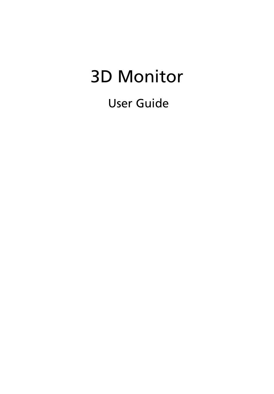 3d monitor | Acer GN246HL User Manual | Page 25 / 37