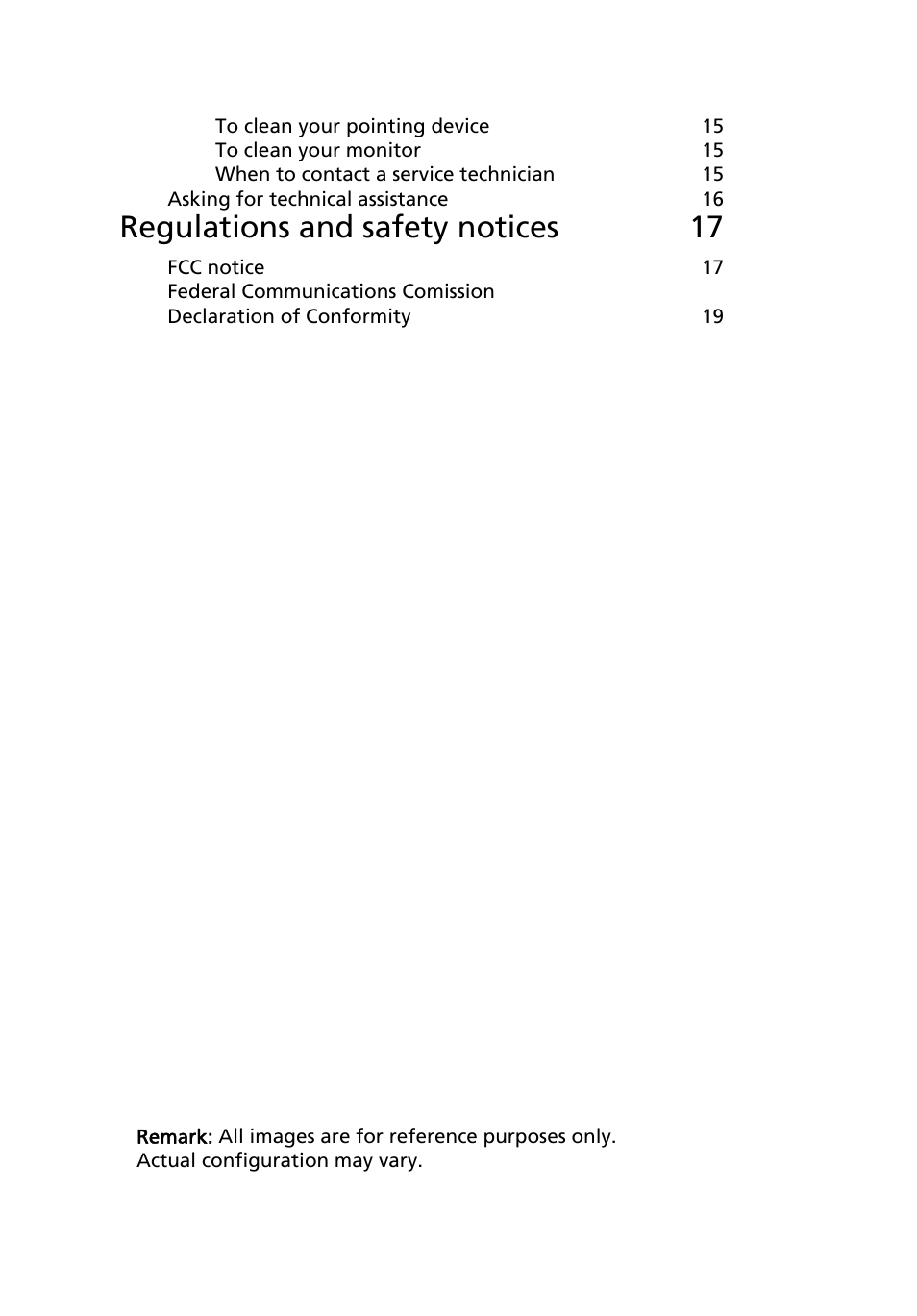 Regulations and safety notices 17 | Acer Aspire R3600 User Manual | Page 10 / 30