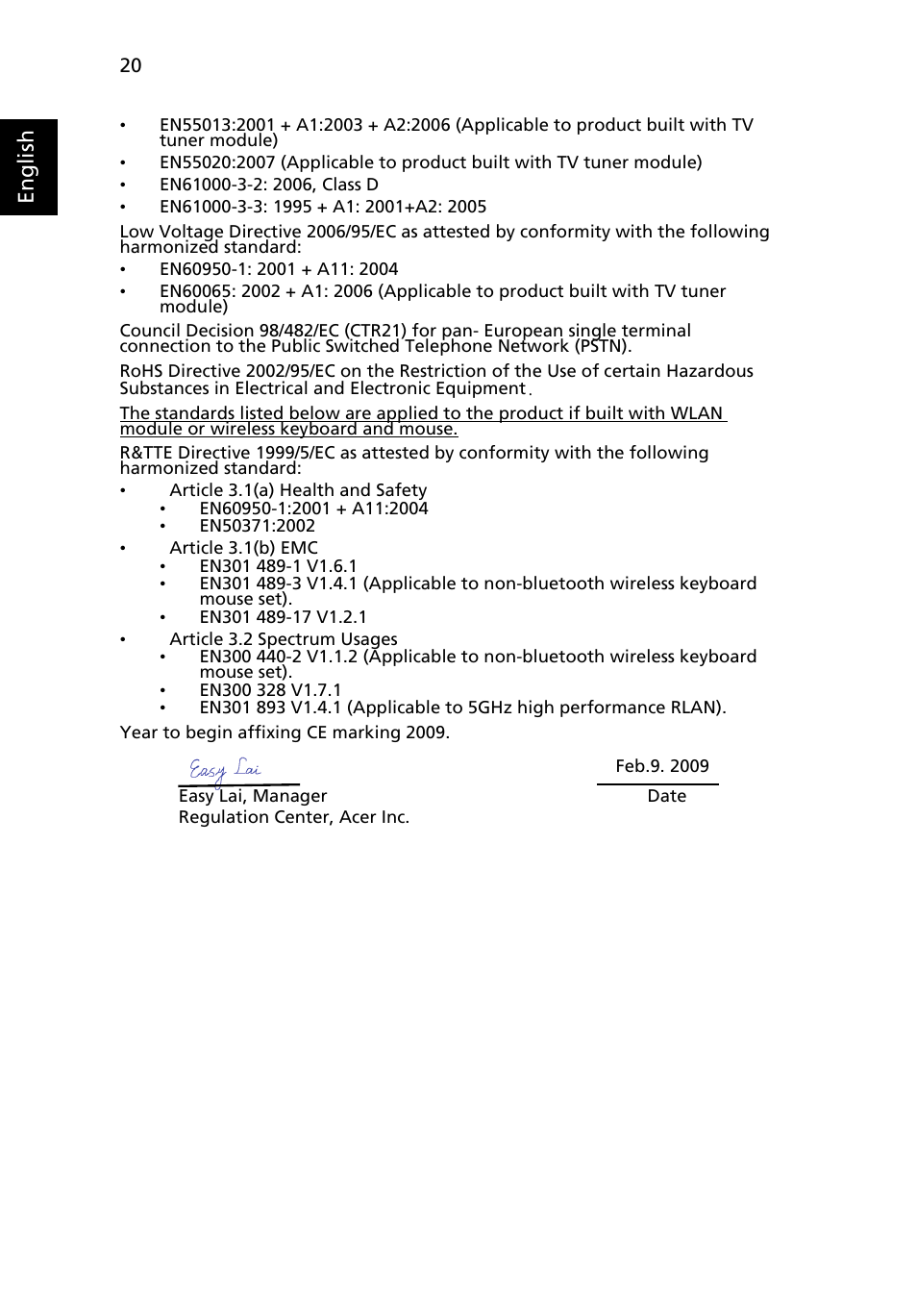 English | Acer Aspire R3600 User Manual | Page 30 / 30