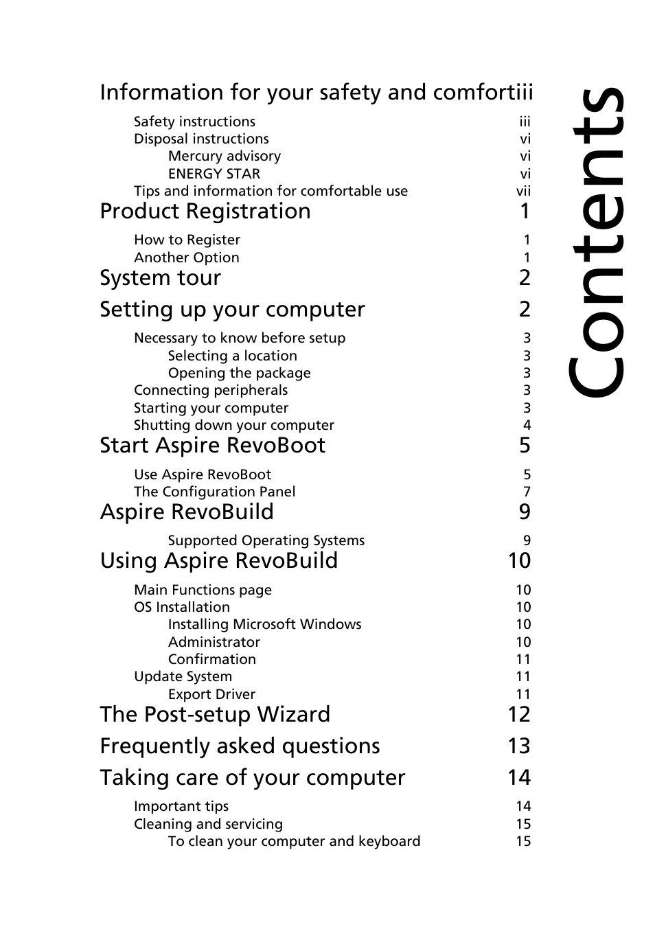 Acer Aspire R3600 User Manual | Page 9 / 30