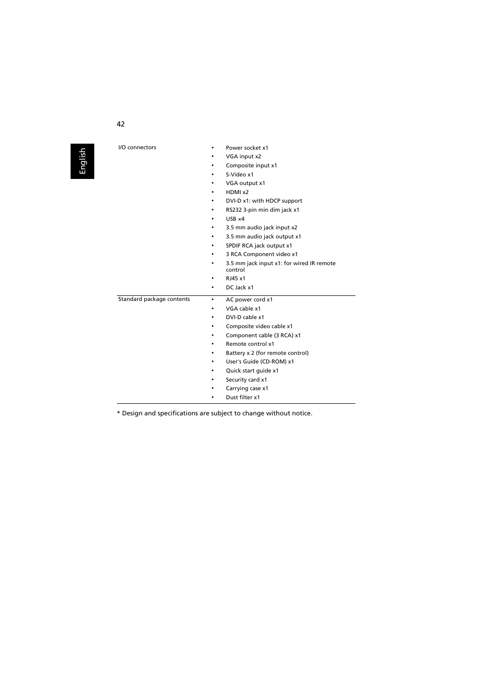 Acer P7203B User Manual | Page 52 / 61