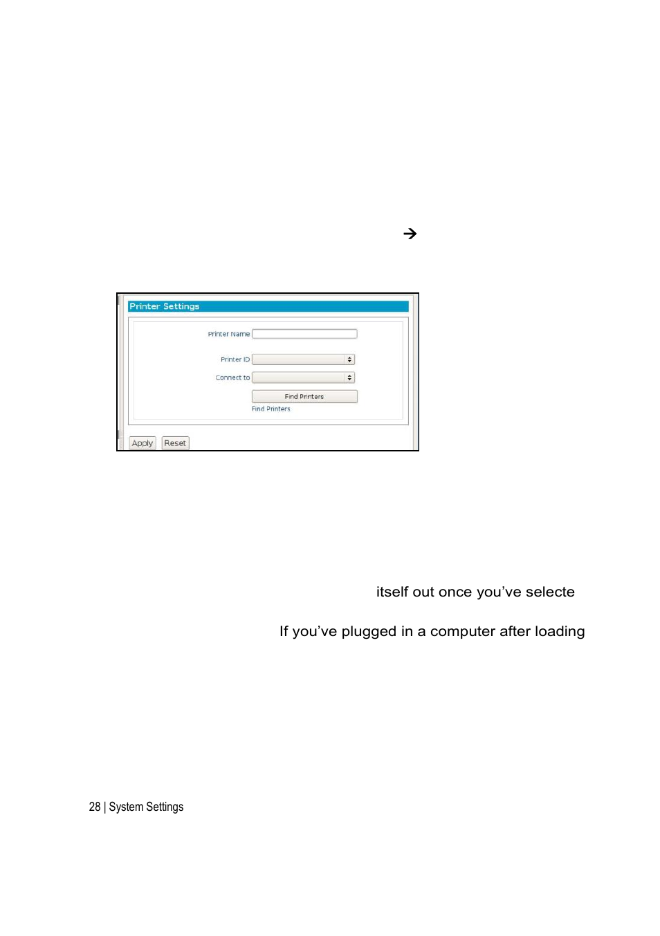 Printer settings | Acer Veriton N2620G User Manual | Page 28 / 60