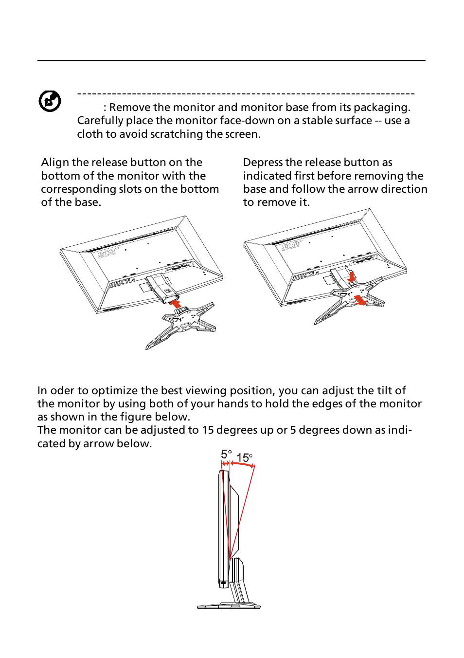 Acer G245HQL User Manual | Page 7 / 23