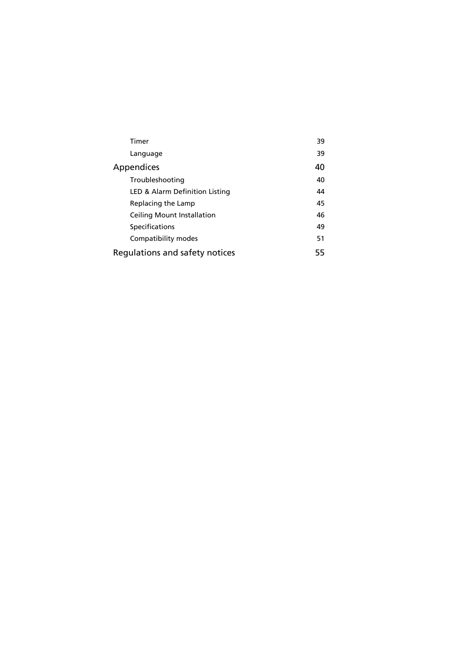 Acer P5271i User Manual | Page 10 / 69