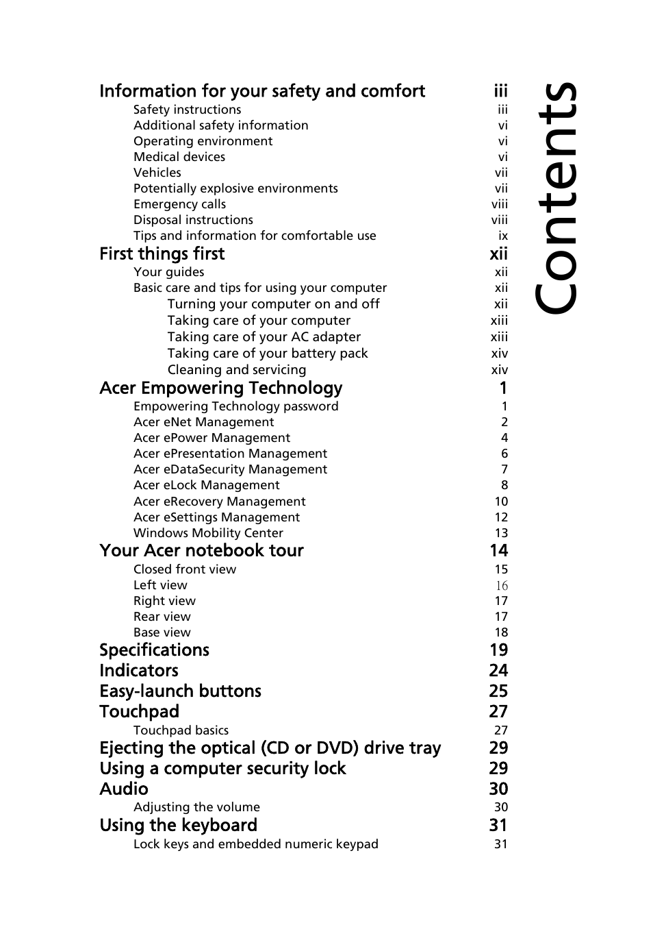 Acer Extensa 5610 User Manual | Page 15 / 96