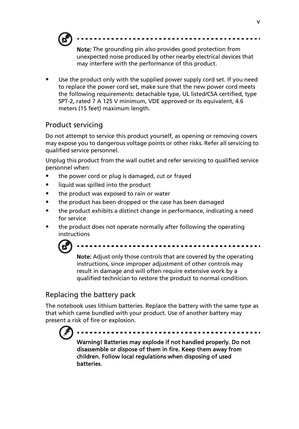 Acer Extensa 5610 User Manual | Page 5 / 96