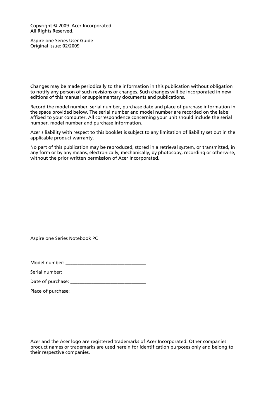Acer AOD250 User Manual | Page 2 / 52