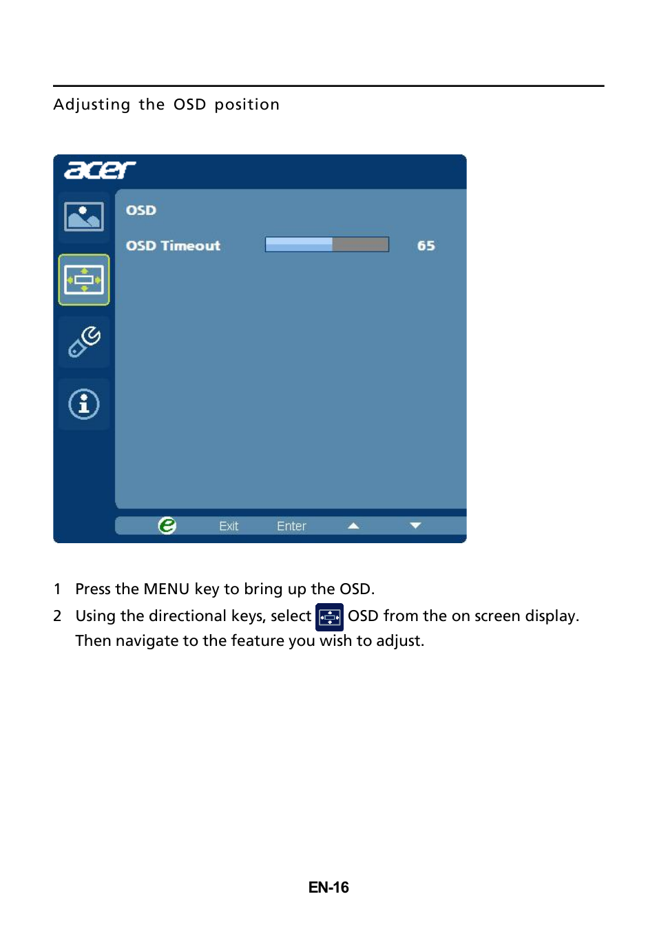 Acer B236HL User Manual | Page 25 / 29