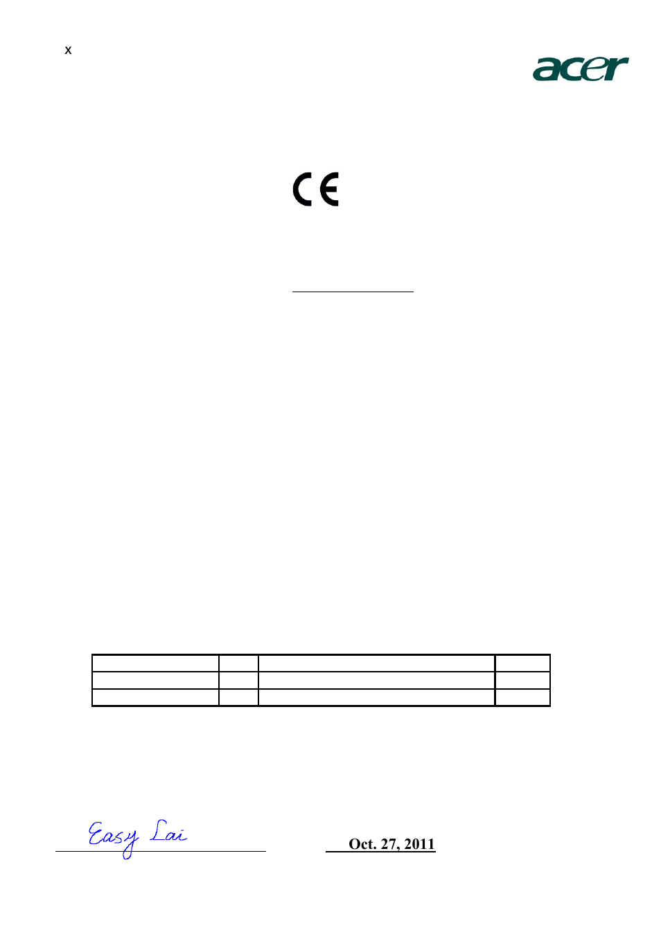 Declaration of conformity | Acer B193WL User Manual | Page 10 / 29