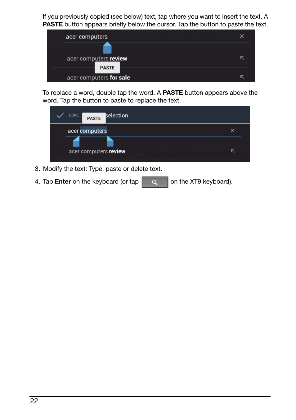Acer A510 User Manual | Page 22 / 72