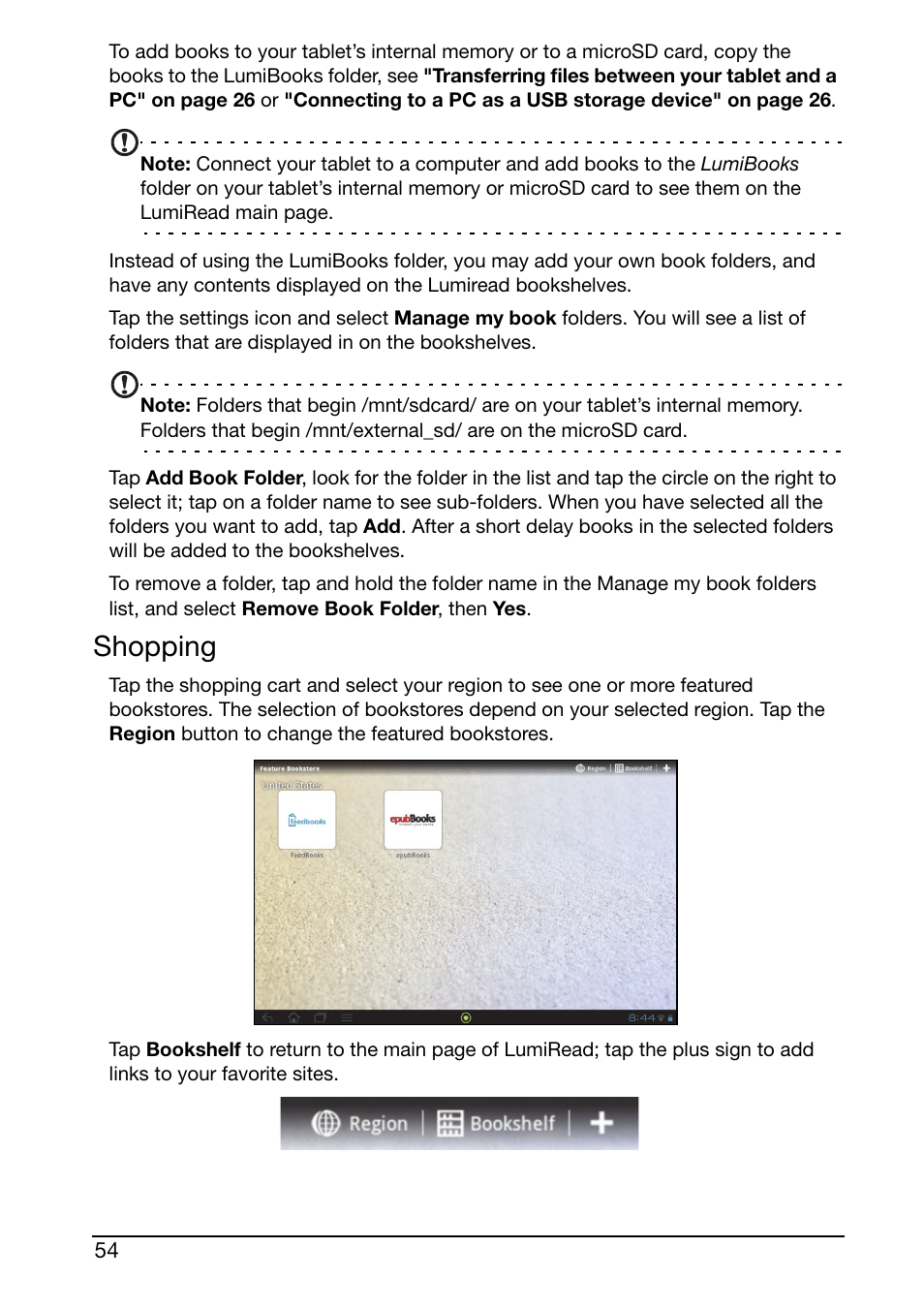 Shopping | Acer A510 User Manual | Page 54 / 72