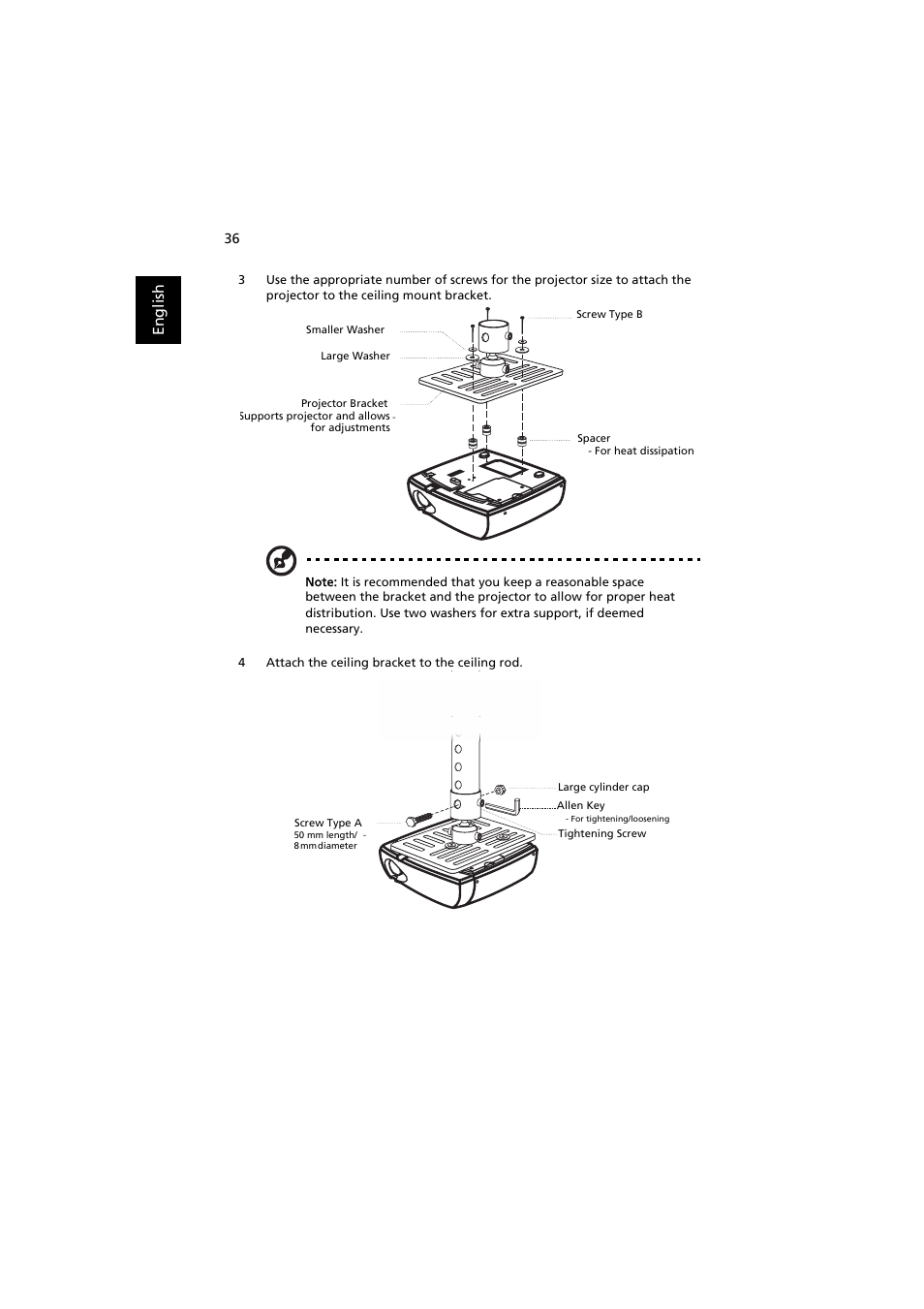 En gl ish | Acer X1263N User Manual | Page 46 / 57