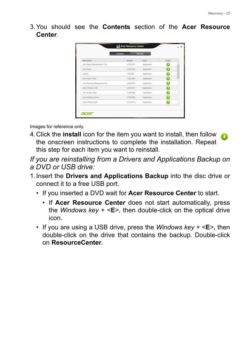 Acer Aspire E1-410 User Manual | Page 25 / 86