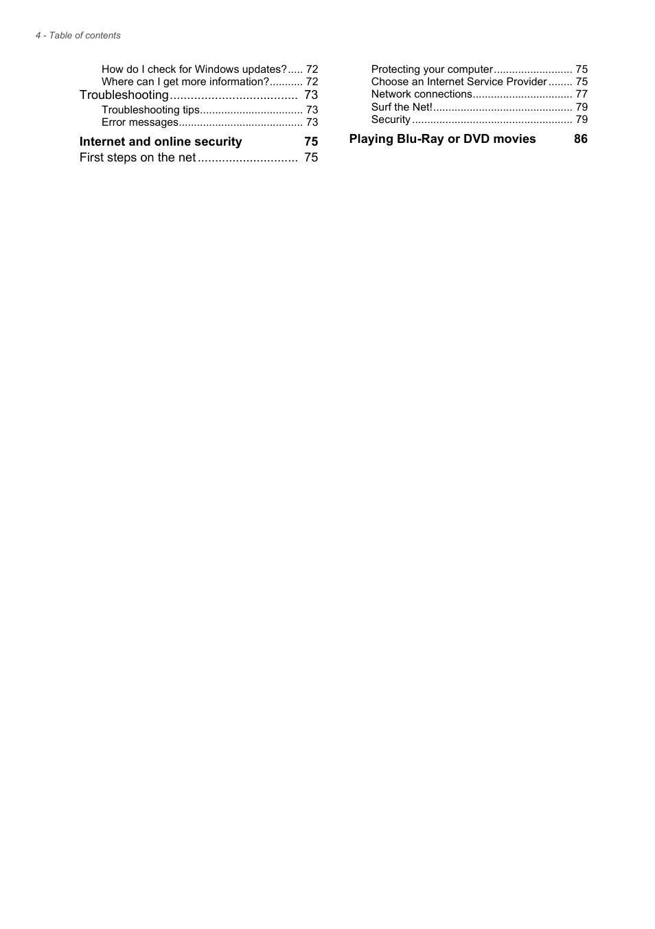 Acer Aspire E1-410 User Manual | Page 4 / 86