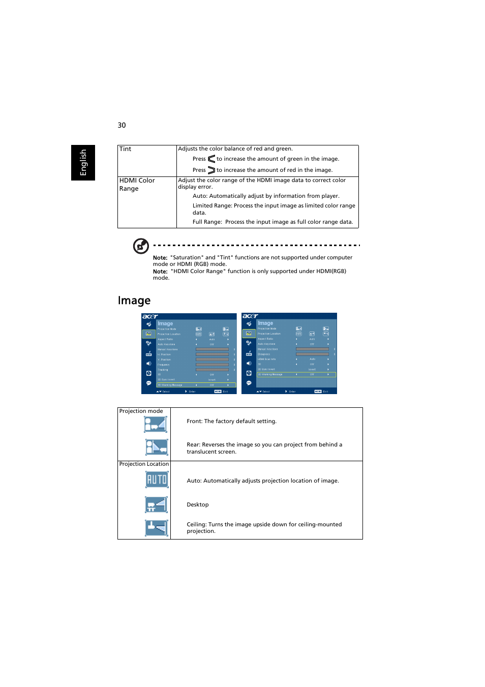 Image | Acer P1203PB User Manual | Page 40 / 74