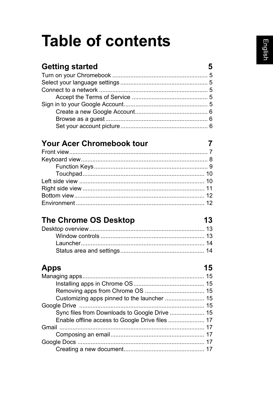 Acer C720 User Manual | Page 3 / 36