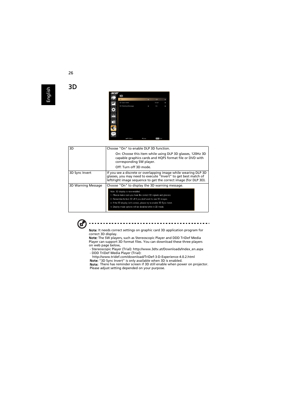 Acer P7215 User Manual | Page 36 / 59