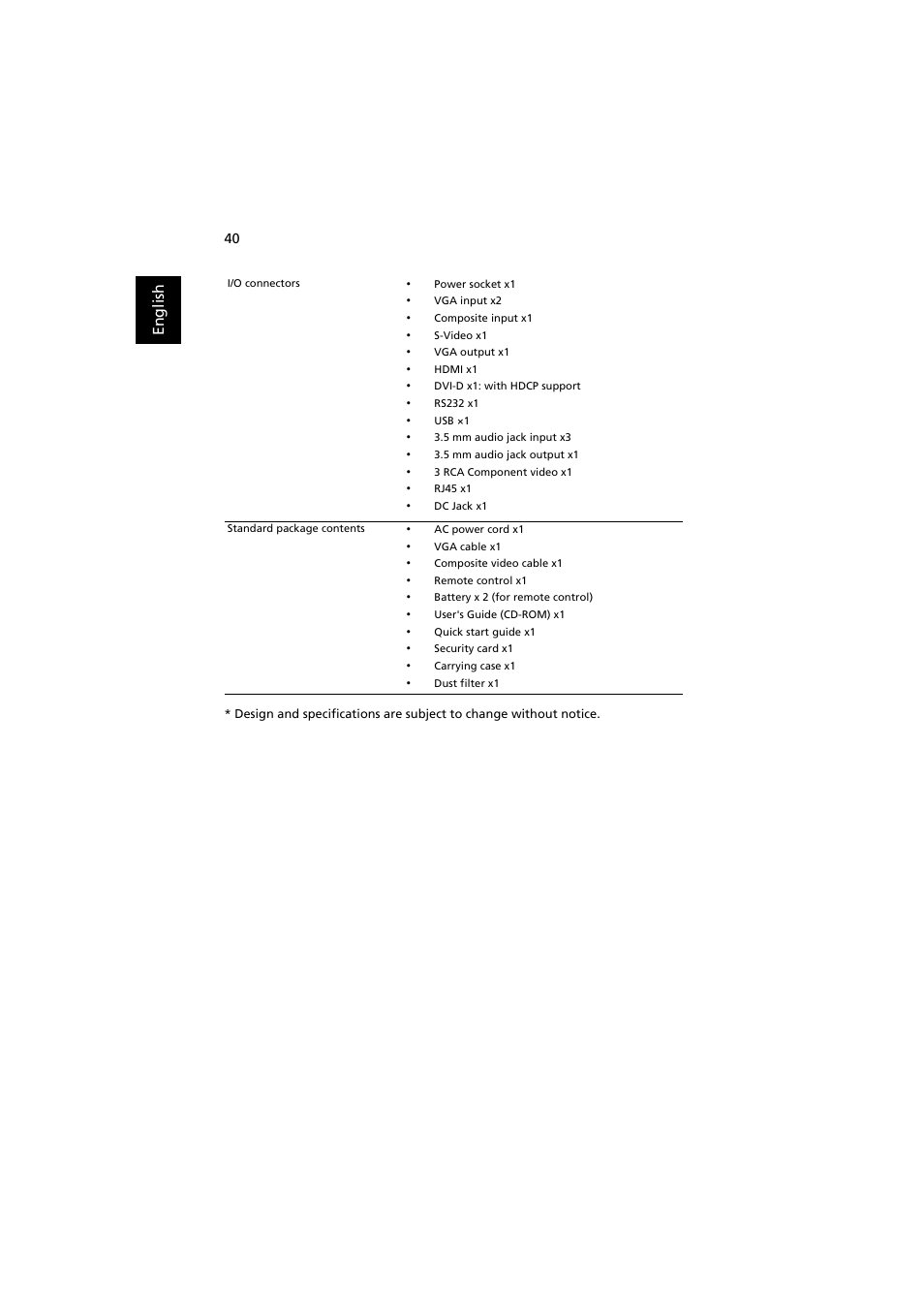 Acer P7215 User Manual | Page 50 / 59