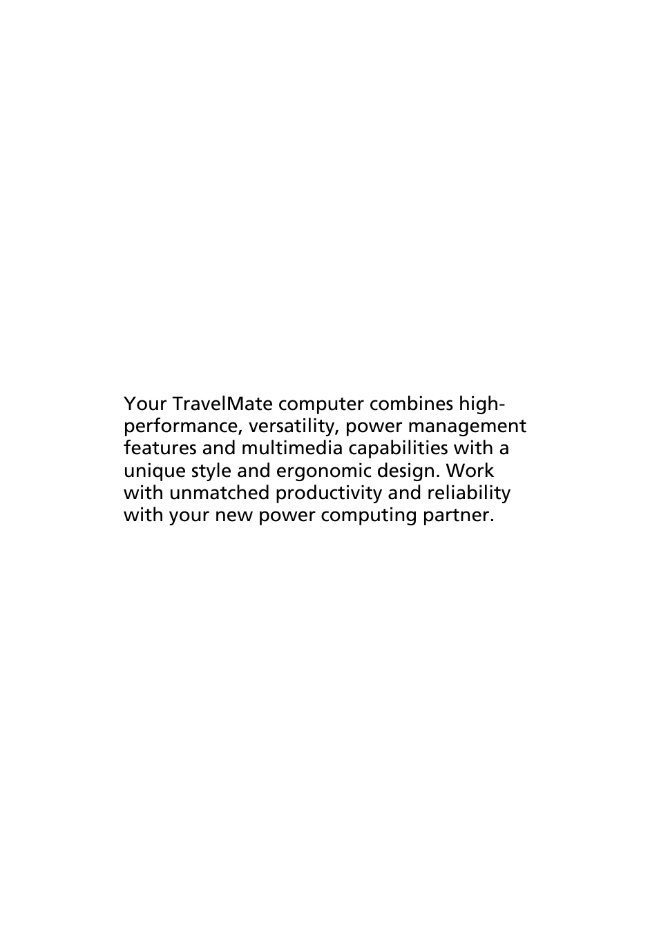 Acer TravelMate 4050 User Manual | Page 10 / 92