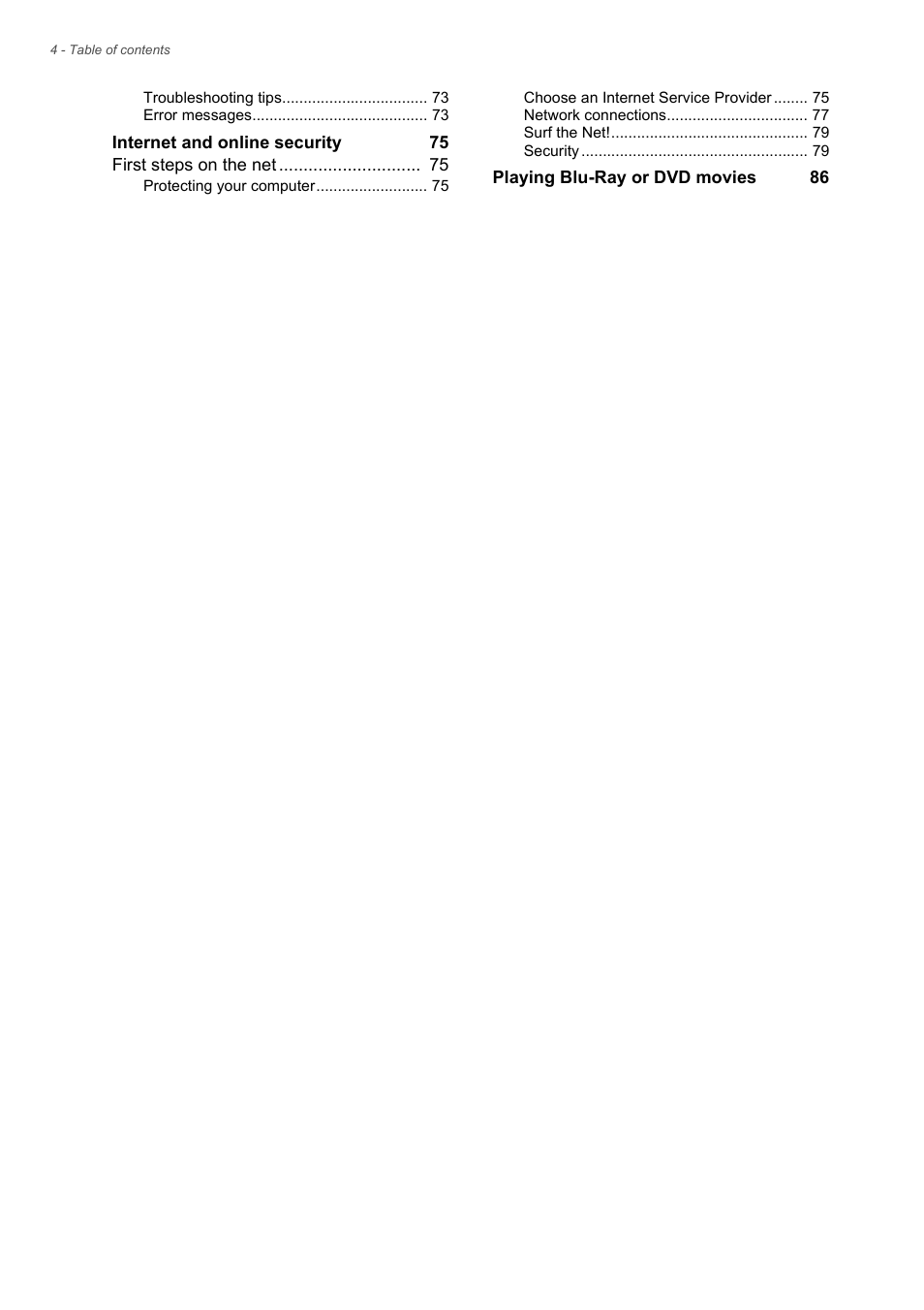 Acer Aspire E1-771 User Manual | Page 4 / 86