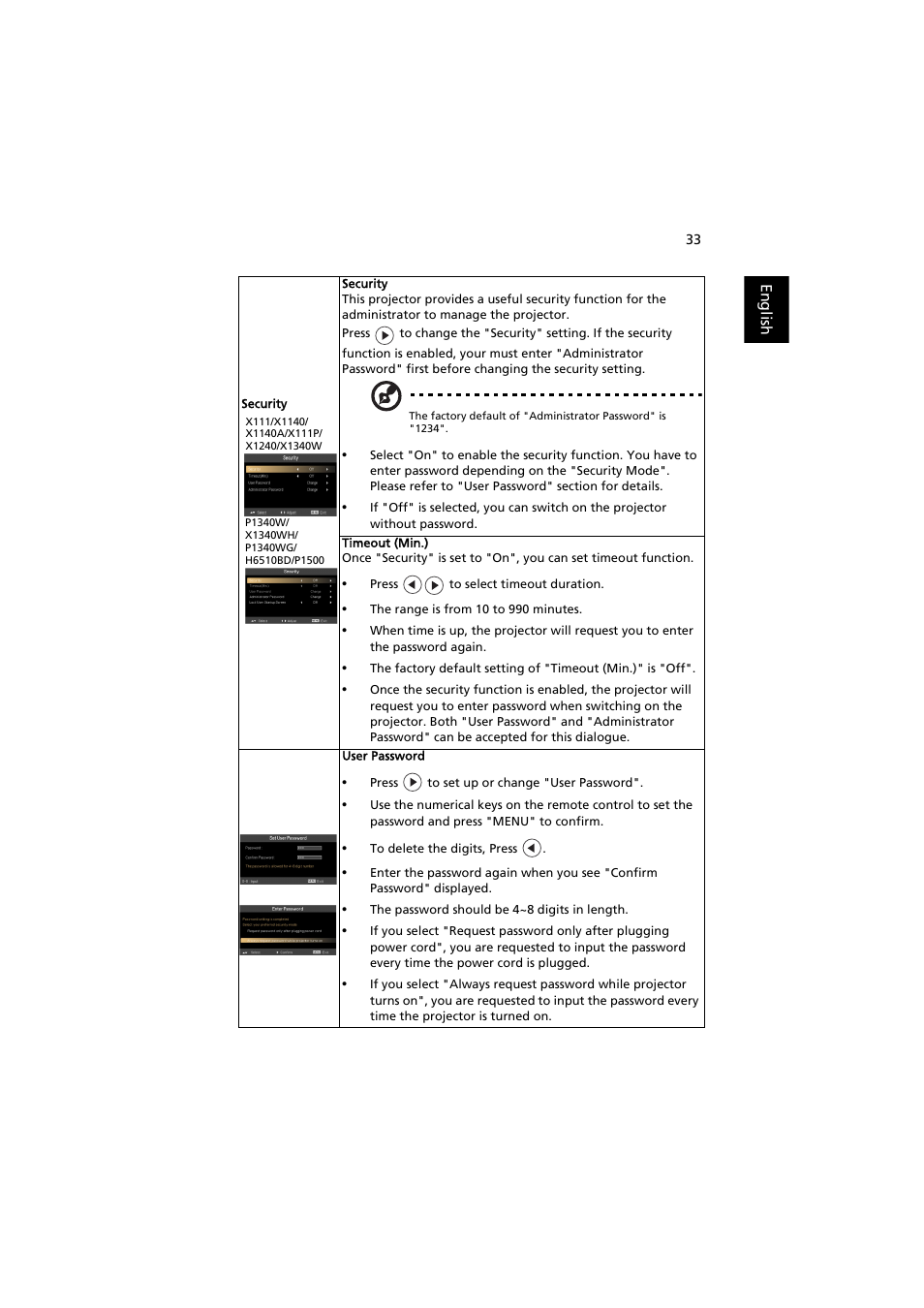 Acer P1500 User Manual | Page 43 / 70