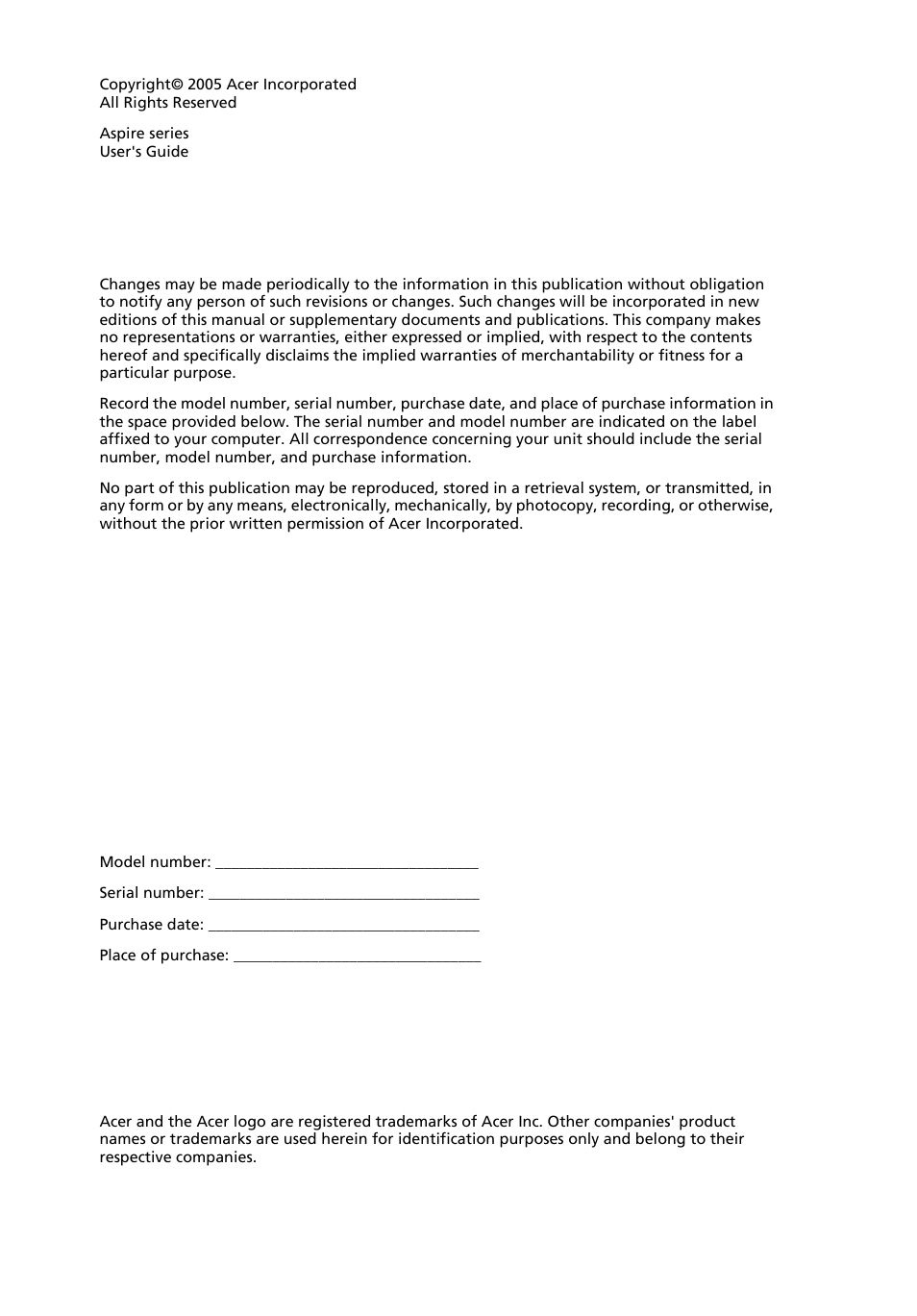 Acer Aspire T136 User Manual | Page 2 / 22